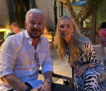 Jessica Hodgson with her husband Christopher Hodgson.